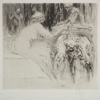 Bacchanten og den unge faun af William Walcot
