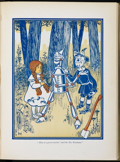 Dorothy, blikskovsmanden og fugleskræmselen. af William Wallace Denslow