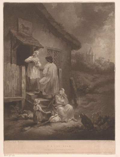 Familie for en kro The Dram (titel på objekt) af William Ward