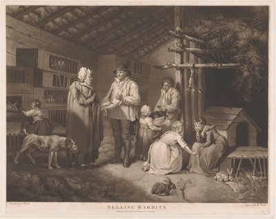 Kanin sælger Salg af kaniner (titel på objekt) af William Ward
