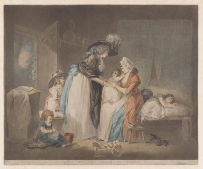Mor besøger sit barnEt besøg hos barnet hos sygeplejerske (titel på objekt) af William Ward