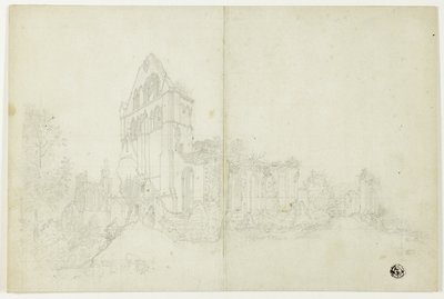 Byland Abbey, Yorkshire af William Westall