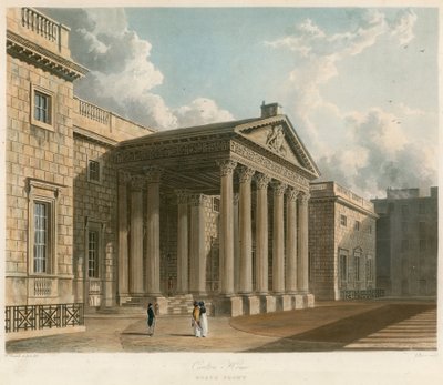 Carlton House, London, nordvendt af William Westall