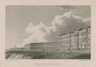 Generel udsigt over Kemp Town i Brighton af William Westall