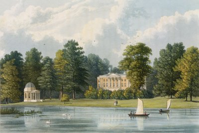 Hampton House, indgraveret af Richard Gilson Reeve (1803-89), udgivet 1828 af William Westall