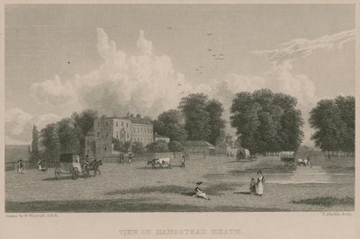 Udsigt over Hampstead Heath af William Westall