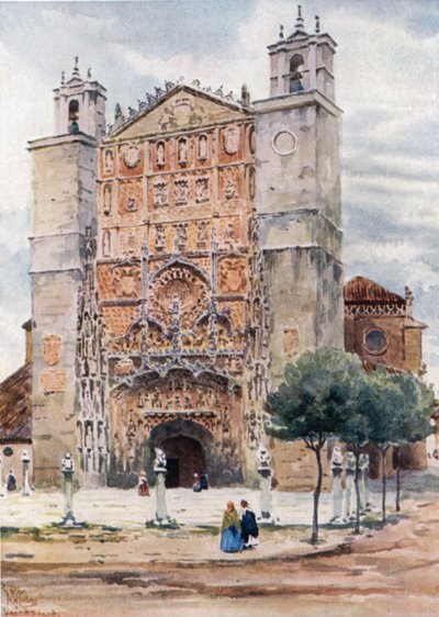 Valladolid, St. Paul (farvefoto) af William Wiehe Collins