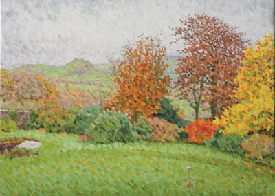 Autumn Landscape, Rain, 2007 (Olie on Canvas) af William Wilkins