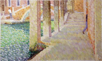 Sotoportego del Traghetto, 2011 (Olie on Canvas) af William Wilkins