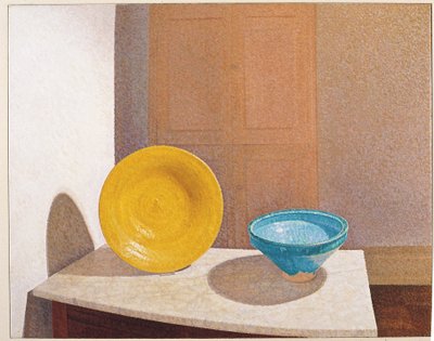 Stilleben: Bord med marmorplade af William Wilkins