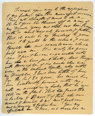 Brev fra William Wordsworth om Samuel Taylor Coleridges død den 29. juli 1834. af William Wordsworth
