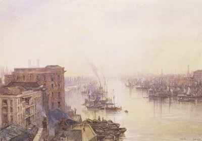 Poolen fra Adelaide Hotel, London Bridge af William Wyld