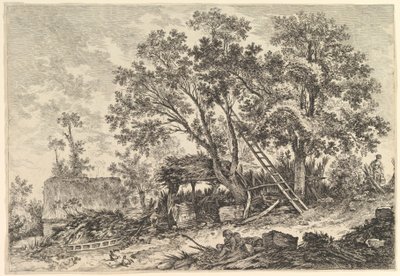 IIe. Vue de Fronville 2. udsigt over Fronville, 1700-tallet. af William Wynne Ryland