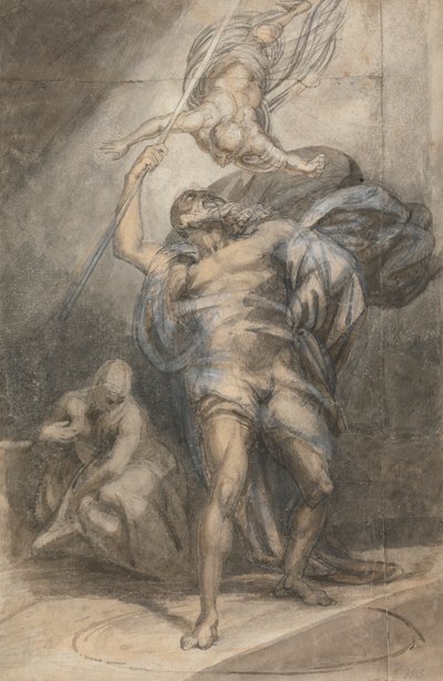 Prospero indkalder Ariel af William Young Ottley