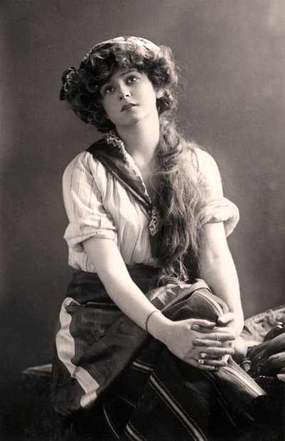 Gabrielle Ray 1883-1973, engelsk skuespillerinde, begyndelsen af det 20. århundrede. af William and Daniel Downey