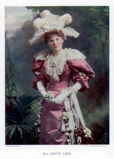 Letty Lind, skuespillerinde og danser, 1901. af William and Daniel Downey