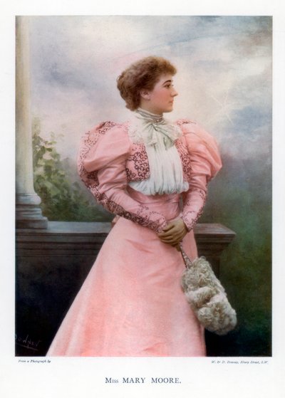 Mary Moore, engelsk skuespillerinde og teaterchef, 1901. af William and Daniel Downey