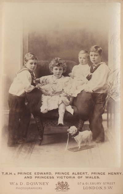Prins Edward, Prins Albert, Prins Henrik og Prinsesse Victoria af Wales af William and Daniel Downey