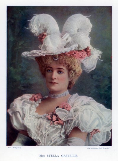 Stella Gastelle, skuespillerinde, 1901. af William and Daniel Downey