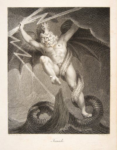Tornado, pub. 1795 (gravering) af William and Fuseli Henry Blake