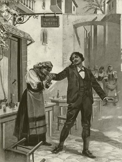 Cavalleria Rusticana, Scene XI (gravering) af William de Leftwich Dodge