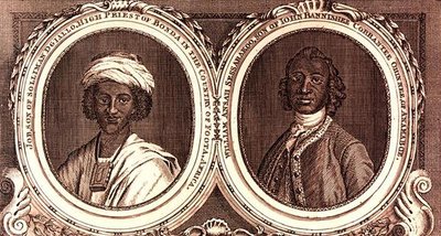 Job, søn af Suleiman Diallo, ypperstepræst i Bonda i landet Foota, Afrika og William Ansah Sessarakoo, søn af John Bannishee Corrantee Ohinnee, af Annamaboe af William of Bath (after) Hoare