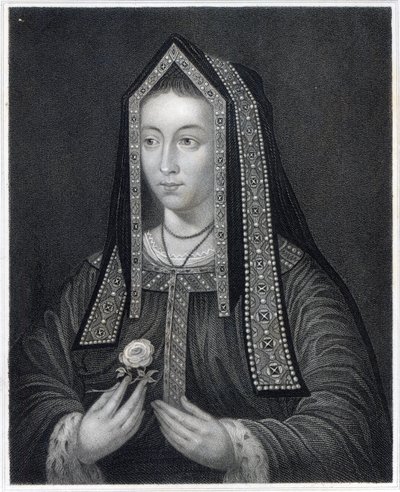 Portræt af Elizabeth af York af William the Younger Holl