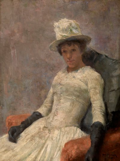 Stephanie i hvidt af William van Strydonck