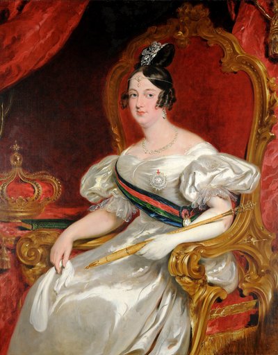 Portræt af D. Maria II, dronning af Portugal af Willian Simpson