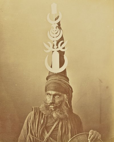 [Portræt af en Nihang eller en Akali]. af Willoughby Wallace Hooper