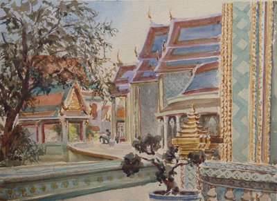 868 Wat Ratchaborpit, Bangkok af Wilson Clive