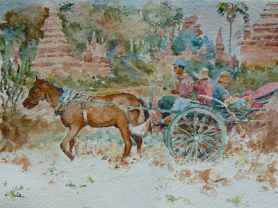924 En tur rundt om templerne, Bagan af Wilson Clive