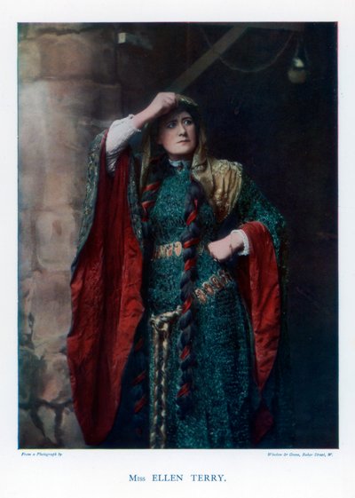 Dame Ellen Terry, engelsk sceneskuespillerinde, 1901. af Window and Grove