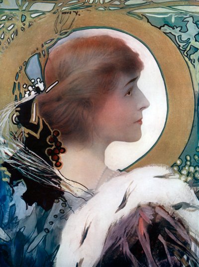 Mrs Brown Potter, amerikansk skuespillerinde, c1902. af Window and Grove