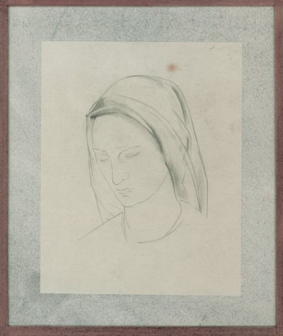 Studie til St Martin altertavle, ca. 1928 (blyant på papir) af Winifred Knights