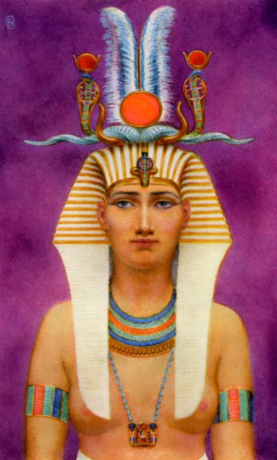 Hatshepsut, oldægyptisk dronning af det 18. dynasti, 15. århundrede f.Kr. 1926. af Winifred Mabel Brunton