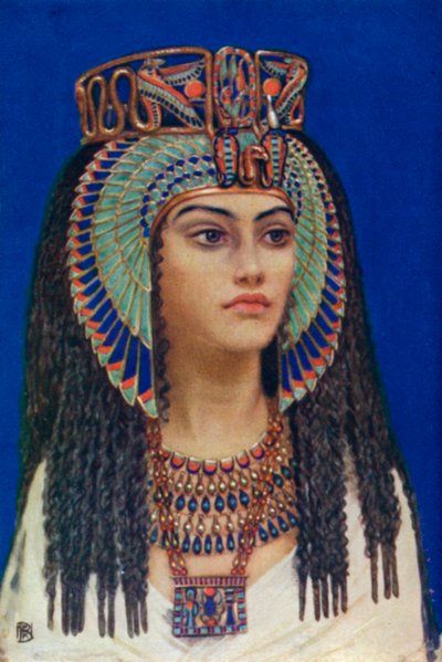 Tiy, oldægyptisk dronning af det 18. dynasti, 14. århundrede f.Kr. 1926. af Winifred Mabel Brunton