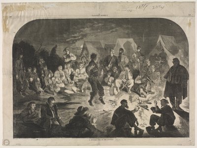 En dejlig bivuak ved Potomac-floden af Winslow Homer