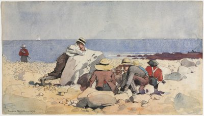 A Clam-Bake, 1873. af Winslow Homer