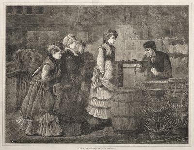 En landhandel, hvor man bliver vejet af Winslow Homer