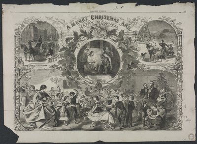 Glædelig jul og godt nytår, 1859. af Winslow Homer