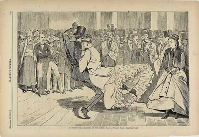 En parisisk balletdanser på kasinoet af Winslow Homer