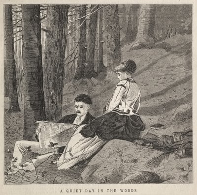 En stille dag i skoven af Winslow Homer