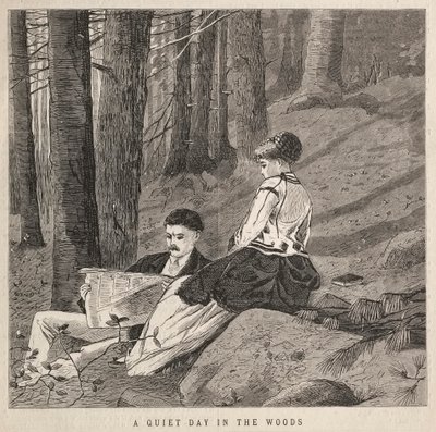 En stille dag i skoven, 1870. af Winslow Homer