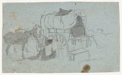 Hærvogn og Muldyr af Winslow Homer