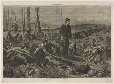 Army of the Potomac - Sleeping on Their Arms, 1864. af Winslow Homer
