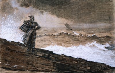 Ved højhavet, 1884 af Winslow Homer
