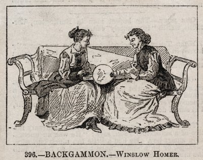 Backgammon. af Winslow Homer