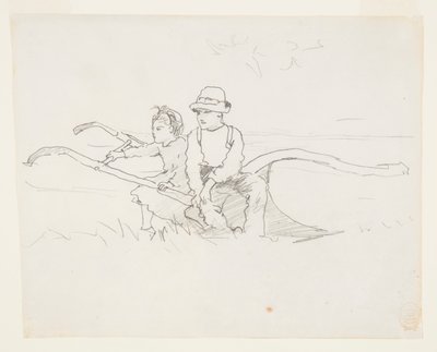 Dreng og pige på en plov af Winslow Homer