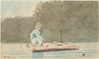 Dreng på en flåde af Winslow Homer
